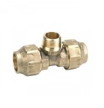 Racor Te macho laton PE 32x1"