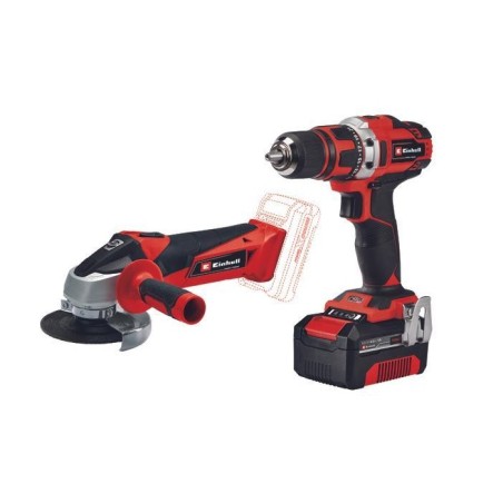 Kit taladro y amoladora Einhell TE-TK 18/2 Li Kit (CD+AG) 18 V. articulo 4257240
