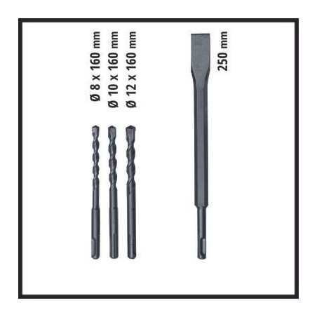 Martillo perforador Einhell TC-RH 620 4F Kit 620 W. articulo 4257992