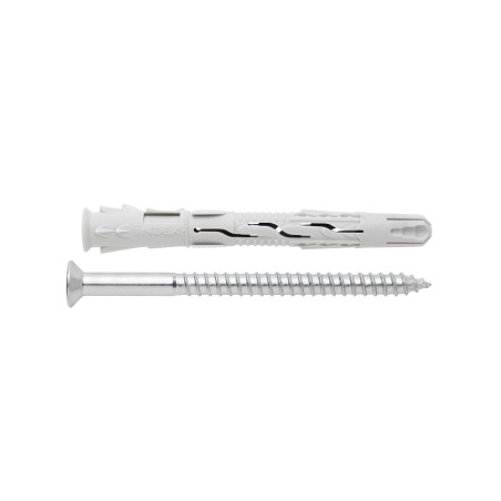 Taco de nylon cincado cabeza avellanada Index 8 x 60 D-8 TNUXA08060
