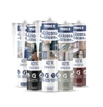 Silicona acetica universal gris Index 280 ml. SIUNIG280