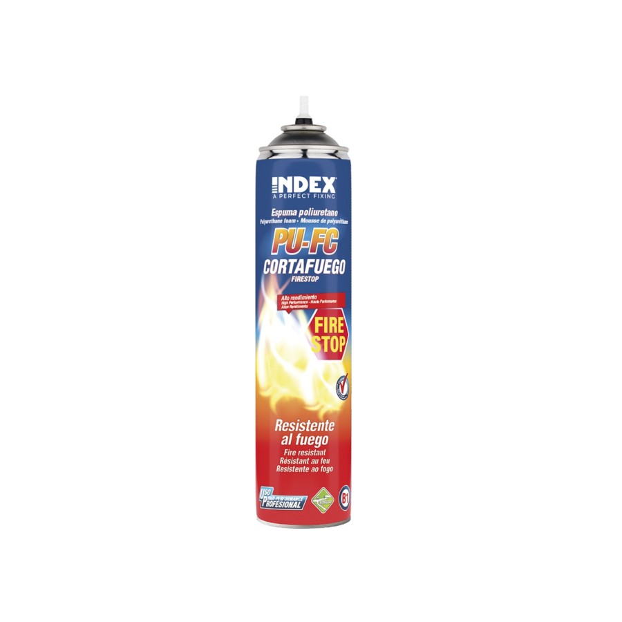Espuma de poliuretano resistente al fuego aplicacion con canula Index 750 ml. PUFC750 Espuma de poliuretano resistente al fuego aplicacion con canula Index 750 ml. PUFC750