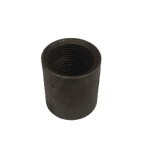 Manguito roscado EN 10226-1 acero negro ST 37.2 6" x 92 mm.
