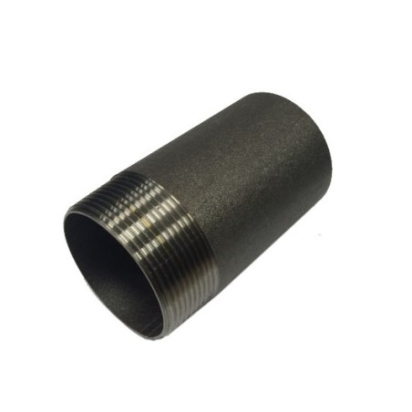 Puntera roscada EN 10226-1 acero negro ST 37.2 2-1/2" x 100 mm.