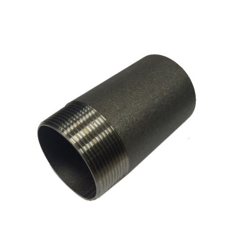 Puntera roscada EN 10226-1 acero negro ST 37.2 4" x 100 mm.