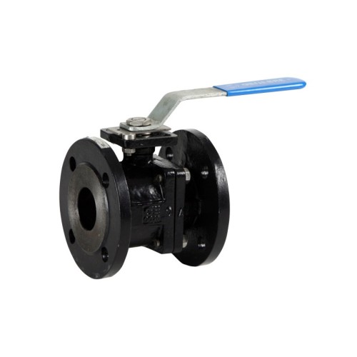 Valvula de esfera 2 piezas acero carbono bola a/inox. con bridas DN-15 PN-16