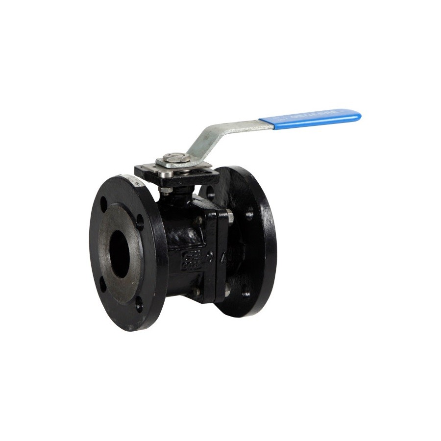 Valvula de esfera 2 piezas acero carbono bola a/inox. con bridas DN-125 PN-16 Valvula de esfera 2 piezas acero carbono bola a/inox. con bridas DN-125 PN-16