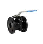 Valvula de esfera 2 piezas acero carbono bola a/inox. con bridas DN-200 PN-16