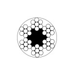 Carrete cable de acero galvanizado 6 x 7 + 1 (recubierto PVC) 2x4 mm. 100 metros