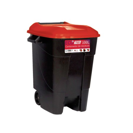 Contenedor de residuos Tayg negro-rojo 100 codigo 420108