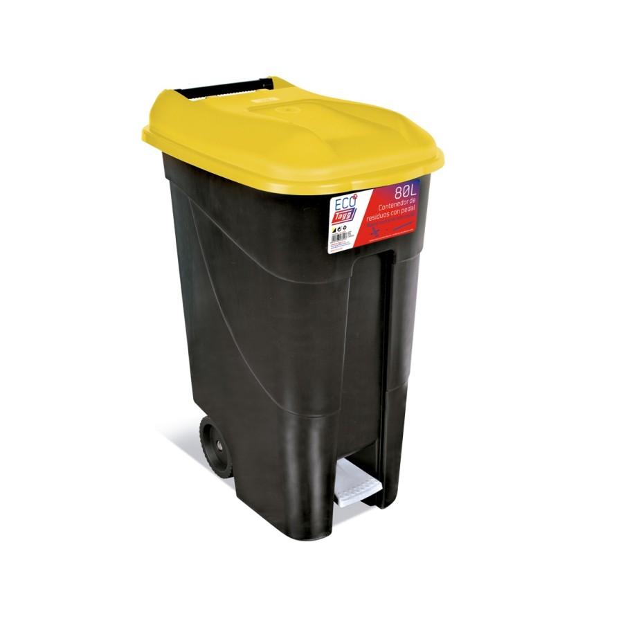 Contenedor de residuos Tayg negro-amarillo 80 codigo 432019 Contenedor de residuos Tayg negro-amarillo 80 codigo 432019