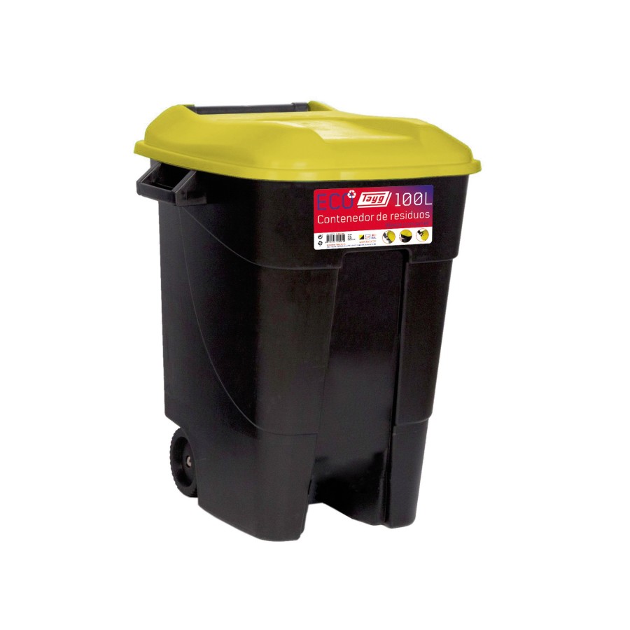 Contenedor de residuos Tayg negro-amarillo 100 codigo 420016 Contenedor de residuos Tayg negro-amarillo 100 codigo 420016