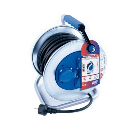 Enrollacables 50 metros Tayg 3.500 W. 3x1,5 con termostato y tapa IP-55 codigo 766503