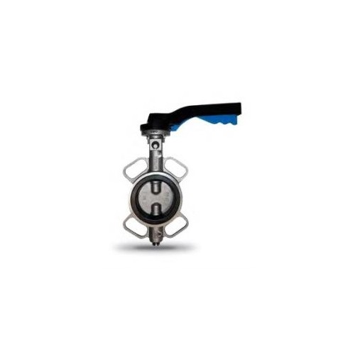 Valvula de mariposa wafer cuerpo a/inox. A-316 disco a/inox. A-316 asiento PTFE DN-200 PN-10/16 con reductor