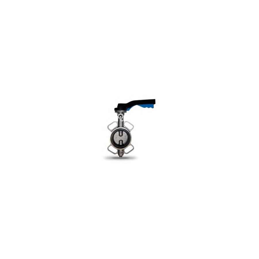 Valvula de mariposa wafer cuerpo a/inox. A-316 disco a/inox. A-316 asiento PTFE DN-300 PN-10/16 con reductor