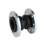 Manguito antivibratorio doble onda EPDM con bridas DN-65 2-1/2" PN-16