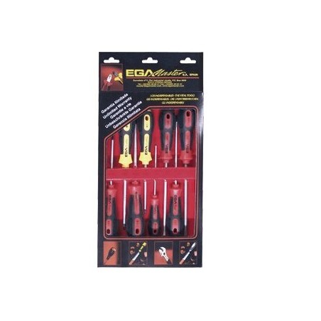 Juego 7 destornilladores Torx T6-T30 Ega Master Mastertork en estuche de carton codigo 55525
