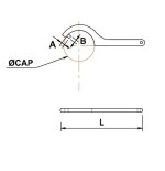 Llave de gancho con pin Ega Master 20-22 mm. codigo 58101
