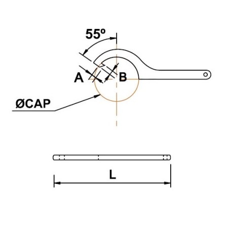 Llave de gancho Ega Master 58-62 mm. codigo 68291