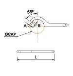 Llave de gancho Ega Master 58-62 mm. codigo 68291