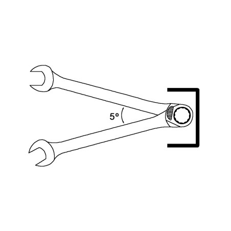 Llave combinada de carraca reversible Mastergear Ega Master 5/8" cromado pulido espejo codigo 62700