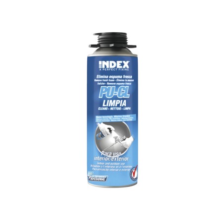 Limpiador de accesorios espuma de poliuretano Index 500 ml. PUCL500