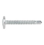 Tornillo autotaladrante cabeza alomada baja Ph y arandela estampada cincado Index 4,2 x 25 TAEZ4225