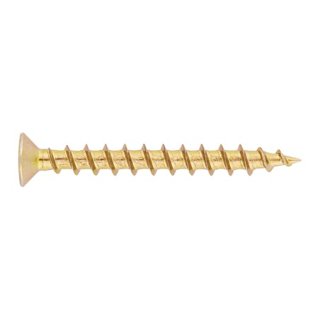 Tornillos carpintería de PVC bicromatado D-7 mm. Index 4,3 x 55 P204355