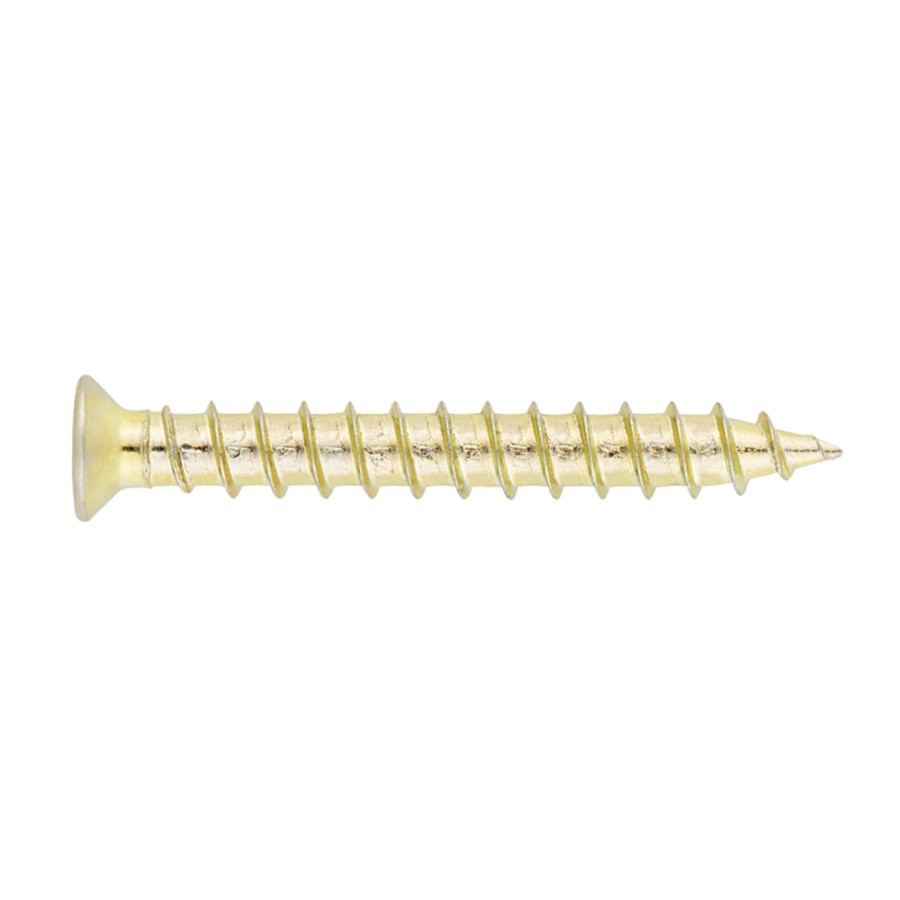 Tornillos reparacion carpintería de PVC bicromatado D-7,5 mm. Index 4,8 x 38 P304838 Tornillos reparacion carpintería de PVC bicromatado D-7,5 mm. Index 4,8 x 38 P304838