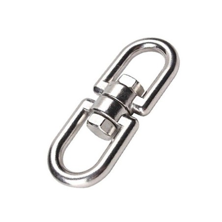 Grillete giratorio acero inoxidable A-4 10x100 mm.