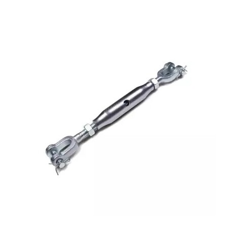 Tensor tubular horquilla-horquilla acero cincado DIN-1478 M-12