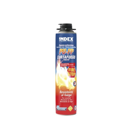 Espuma de poliuretano resistente al fuego aplicacion con pistola Index 750 ml. PUFP750
