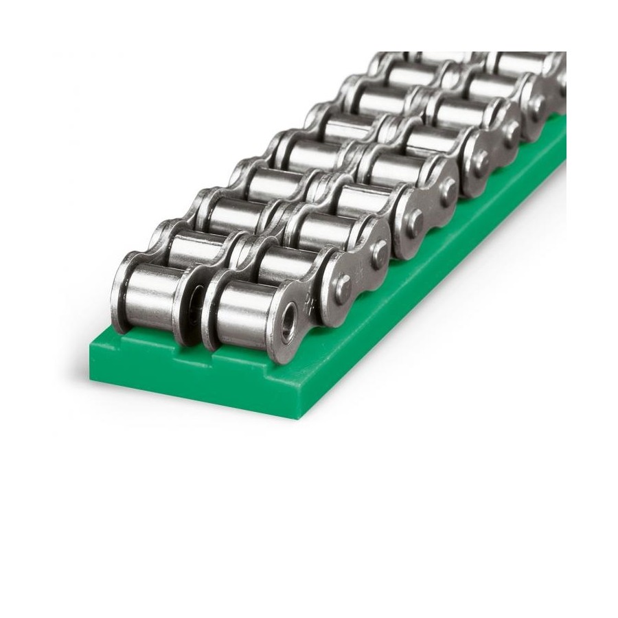 Perfil guia para cadena de rodillos doble 08B-2 tipo MD-215 paso 1/2"