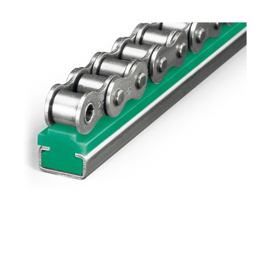 Perfil guia para cadena de rodillos simple 28B-1 tipo MTCG-8 paso 1-3/4" Perfil guia para cadena de rodillos simple 28B-1 tipo MTCG-8 paso 1-3/4"