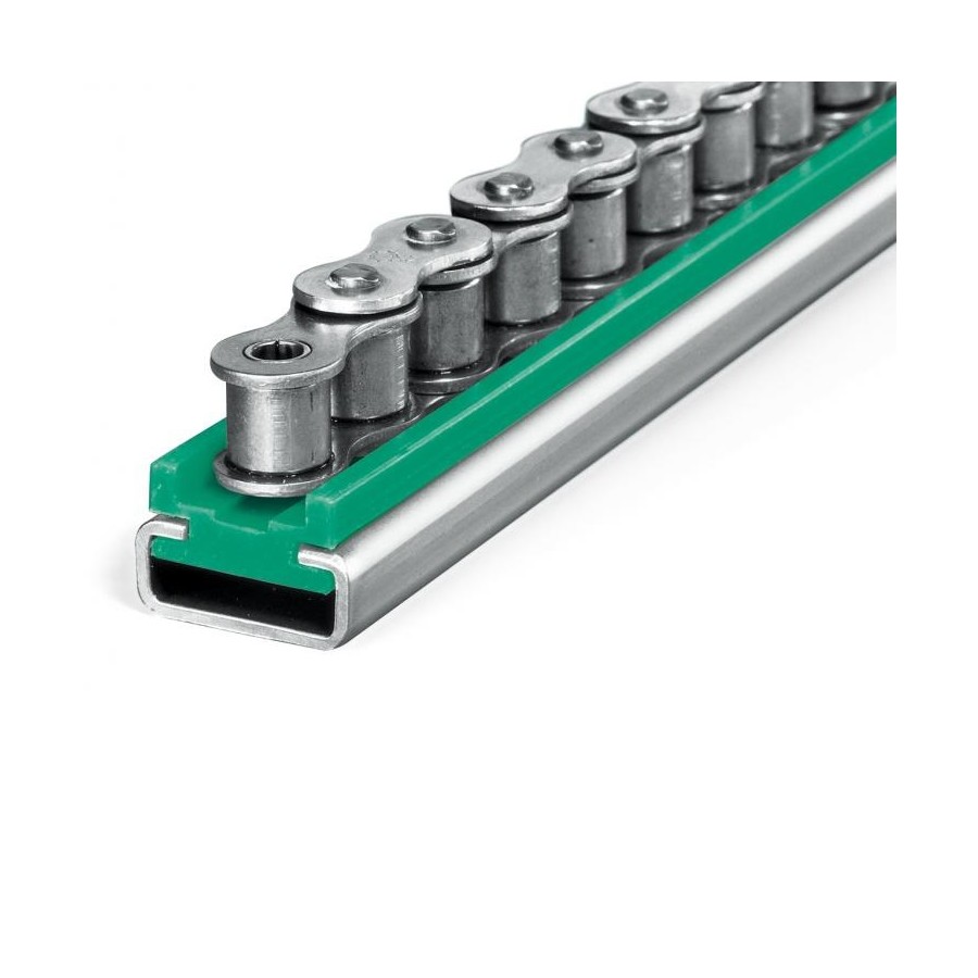 Perfil guia para cadena de rodillos simple 16B-1 tipo MUCG-5 paso 1"