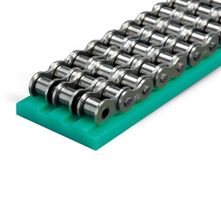 Perfil guia para cadena de rodillos triple 32B-3 tipo MT-9 paso 2"