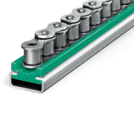 Perfil guia para cadena de rodillos simple 16B-1 tipo MUCG-5 paso 1"