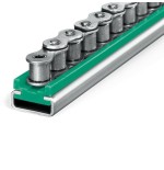 Perfil guia para cadena de rodillos simple 16B-1 tipo MUCG-5 paso 1"