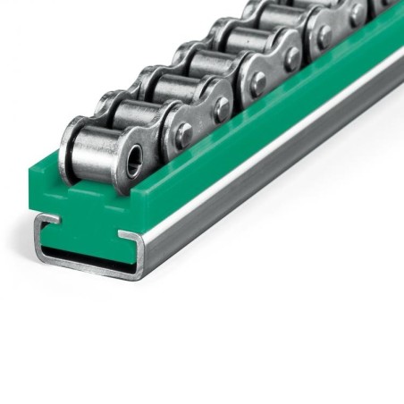 Perfil guia para cadena de rodillos simple 06B-1 tipo MUCCG-1 paso 3/8"