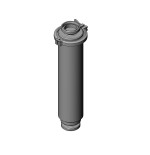 Filtro recto DIN macho-macho Inoxpa A-316L DN-50 EPDM FDA sin tamiz