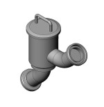 Filtro recto corto DIN macho-macho Inoxpa A-316L EPDM FDA DN-50 sin tamiz