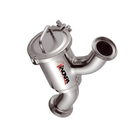 Filtro recto corto DIN macho-macho Inoxpa A-316L EPDM FDA DN-50 sin tamiz