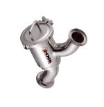 Filtro recto corto DIN macho-macho Inoxpa A-316L DN-150 EPDM FDA sin tamiz