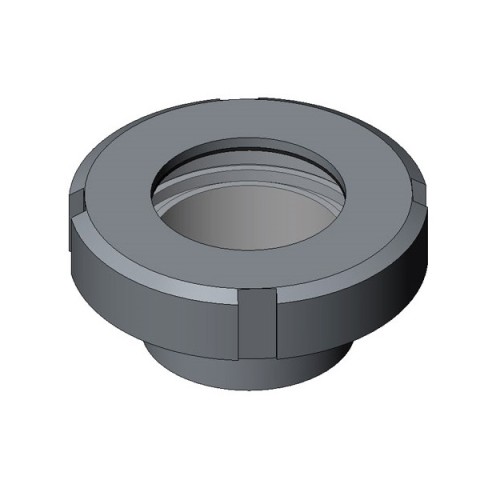 Mirilla plana DIN soldar Inoxpa A-316L DN-25 FPM FDA borosilicato
