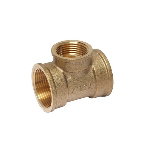 Te reducida laton Figura 130R 1-1/4"x1/2"x1-1/4"