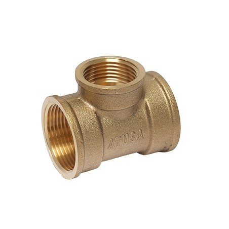Te reducida laton Figura 130R 2"x1-1/4"x2"