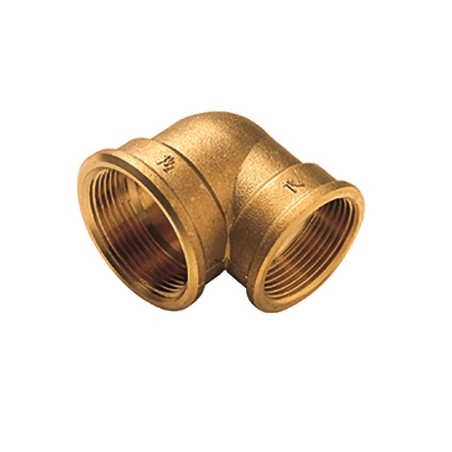 Codo reducido 90º H-H laton Figura 90 3/4"x1/2"