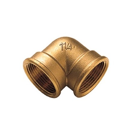 Codo 90º H-H laton Figura 90 3"
