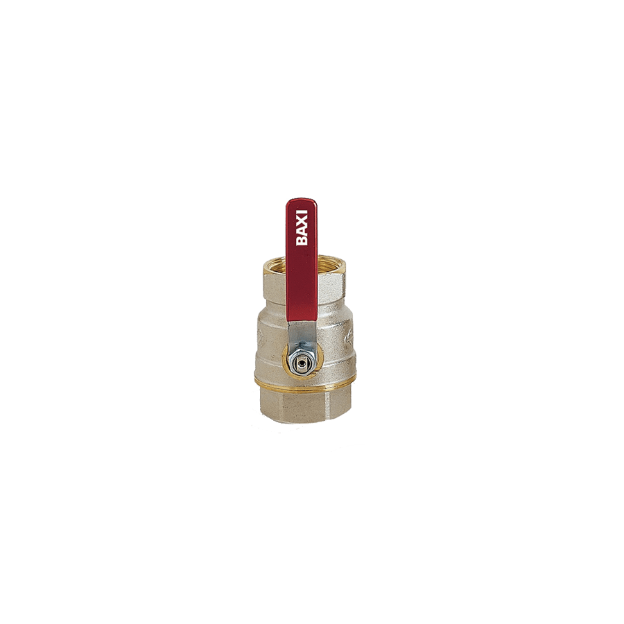 Valvula de esfera Baxi serie Cubo laton con rosca 1-1/4"