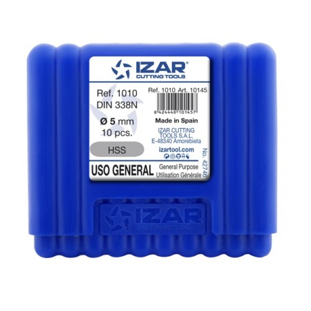 Broca HSS DIN-338N Izar 1010 3,10 mm art. 10076